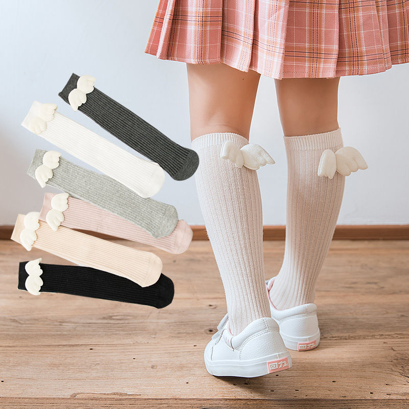 Baby Sock Oximeter - Novo bebê meninas meias asa de