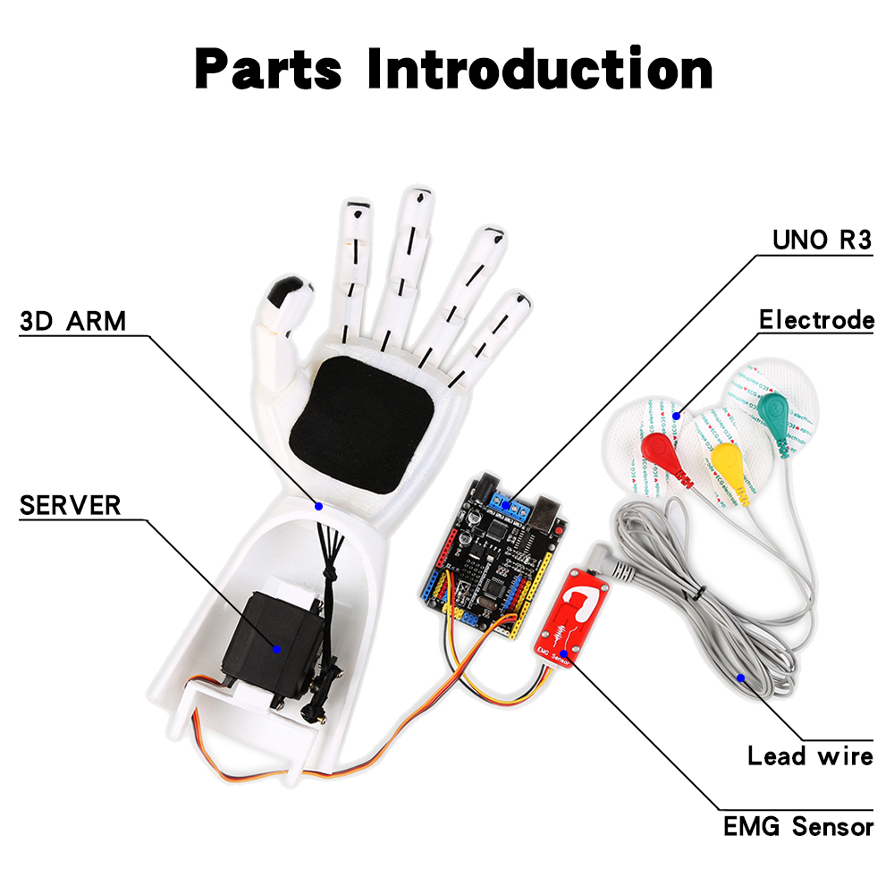 Sensor EMG Braço robótico Sens - Muscle Sensor Emg avaliação e preço